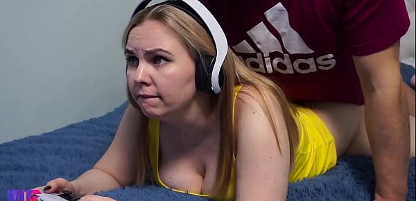  Fucked and Facialized Step Sister While Playing PS5